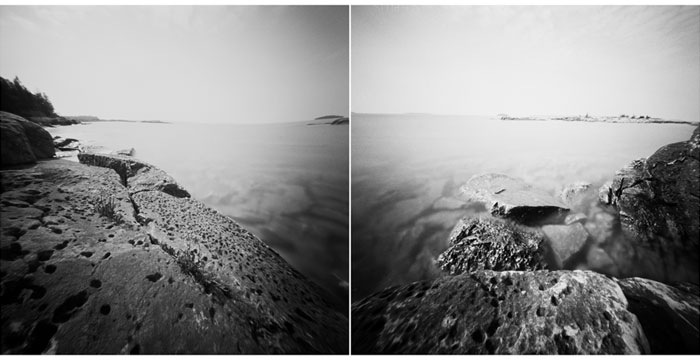 Georgian Bay, 2013. Pinhole Camera, B&W Film, Pigment Inkjet Print, 20x40