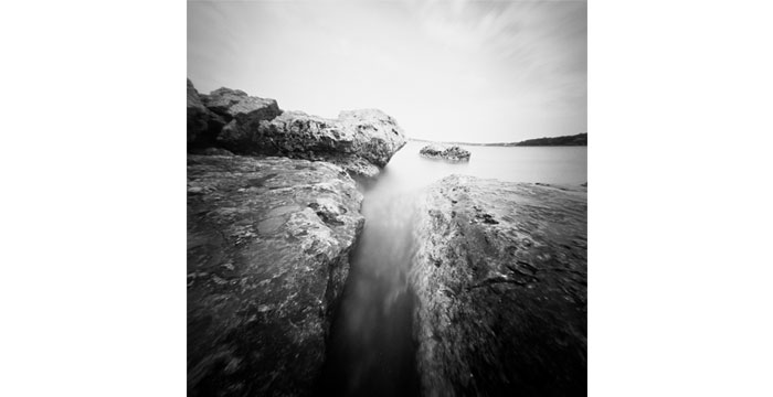 Inland Flow, 2013. Pinhole Camera, B&W Film, Pigment Inkjet Print, 20x40